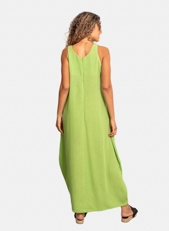 Azul Long Linen Dress - Image 2